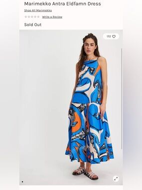 NWT Marimekko Antra Eldfamn Dress